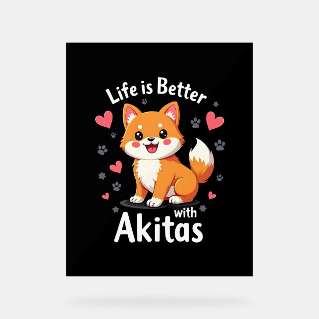 Meilleure vie avec Akita Débardeur (Recto)