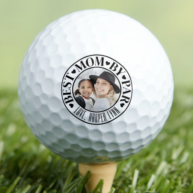 Meilleures balles de golf photo de maman (Personalized Best Mom Photo Golf Balls)
