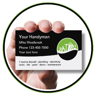 Meilleures cartes de visite d'artisan