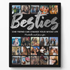 Meilleurs amis | Besties Photo Collage Plaque
