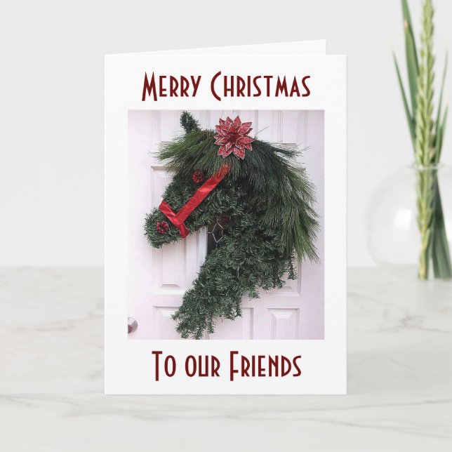 MEILLEURS AMIS ET SOUVENIRS CARTE SPÉCIALE DE NOËL (Devant)