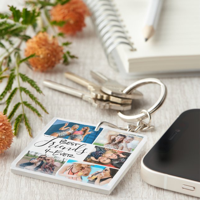 Meilleurs Amis Photo Collage Joli Script (Devant Droit)