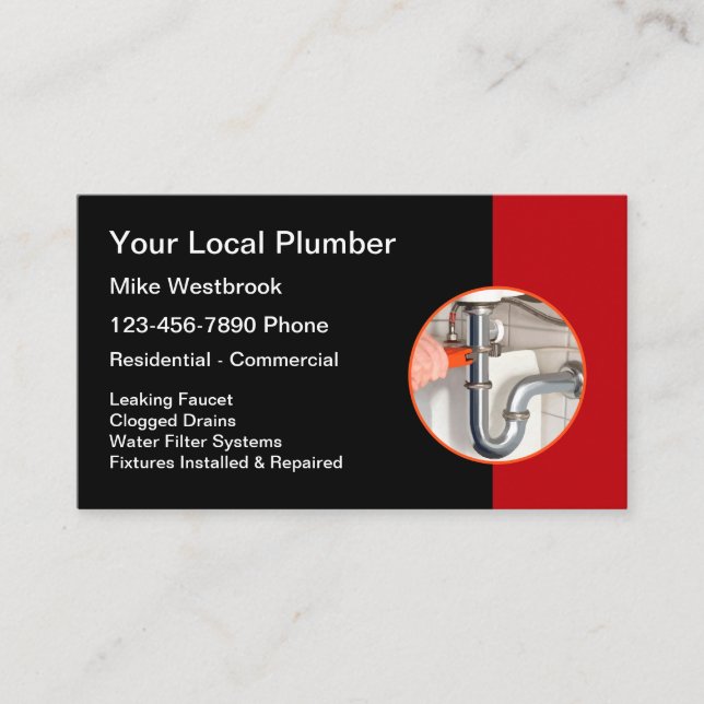 Meilleurs Cartes de visite de service local de plo (Devant)