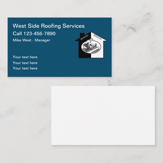 Meilleurs Cartes de visite du service de couvertur (Devant / Derrière)