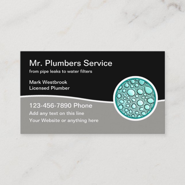 Meilleurs Cartes de visite modernes de service de  (Devant)