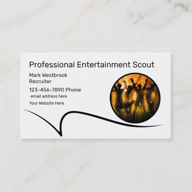 Meilleurs Cartes de visite scout de divertissement (Devant)