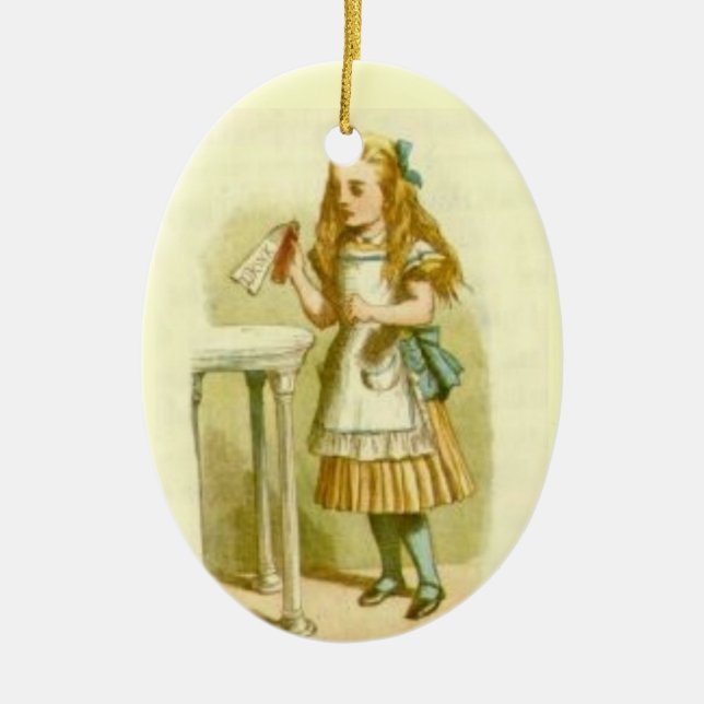 Meilleurs ornements d'arbres de Noël - Alice Wonde (Devant)