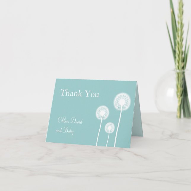 Meilleurs voeux ! Carte de remerciements baby show (Devant)