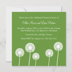 Meilleurs voeux ! Dîner de répétition Invitation (