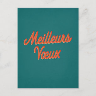 Meilleurs Voeux - New Years French Vintage Postcard