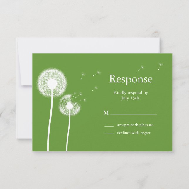 Meilleurs voeux ! RSVP (vert) (Devant)