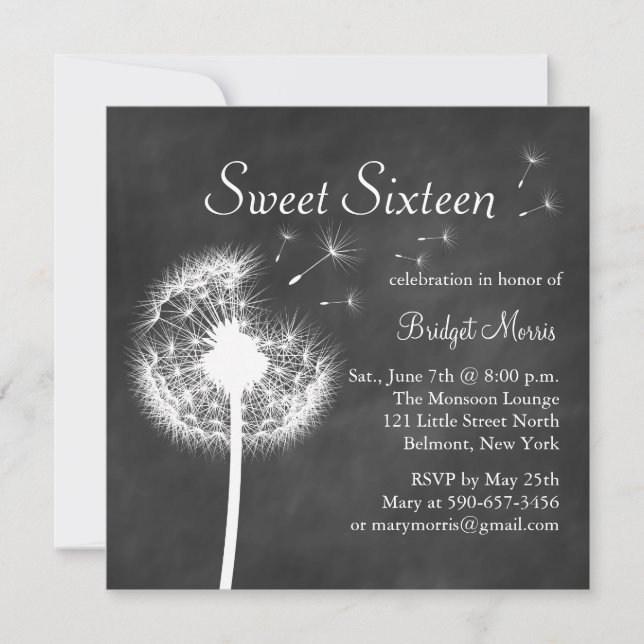 Meilleurs voeux ! sur le Invitation de Sweet sixte (Devant)