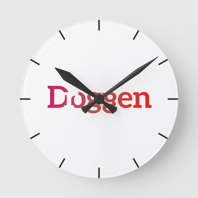 Meine Dogge ist eine Droge Round Clock (Front)