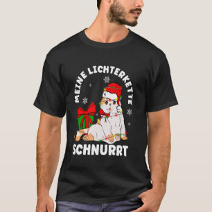 MEINE Lichterkette SCHNURRT Christmas cat fairy li T-Shirt