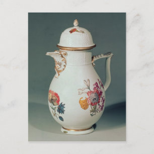 Meissen coffee pot, c.1740-50 postcard