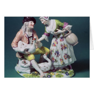 Meissen figure of a poultry seller, c.1750