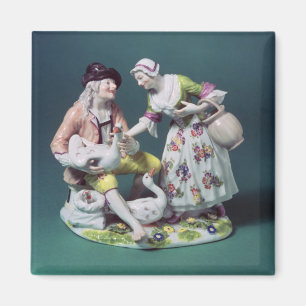 Meissen figure of a poultry seller, c.1750 magnet