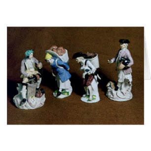Meissen figures:saddler,goat seller