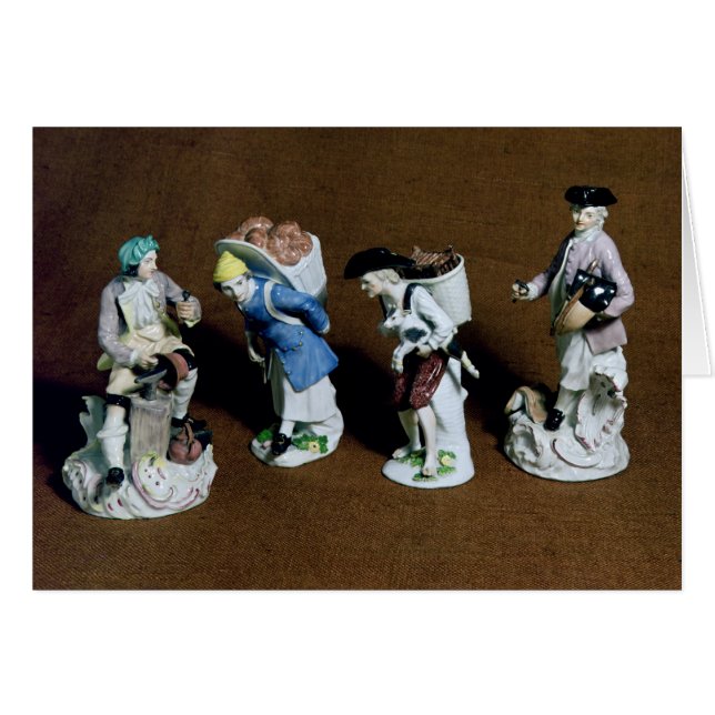 Meissen figures:saddler,goat seller (Front Horizontal)