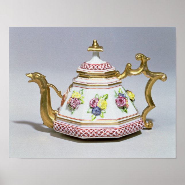 Meissen octagonal teapot, c.1718 poster (Front)