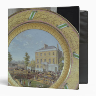 Meissen plate, decorated with a scene of binder