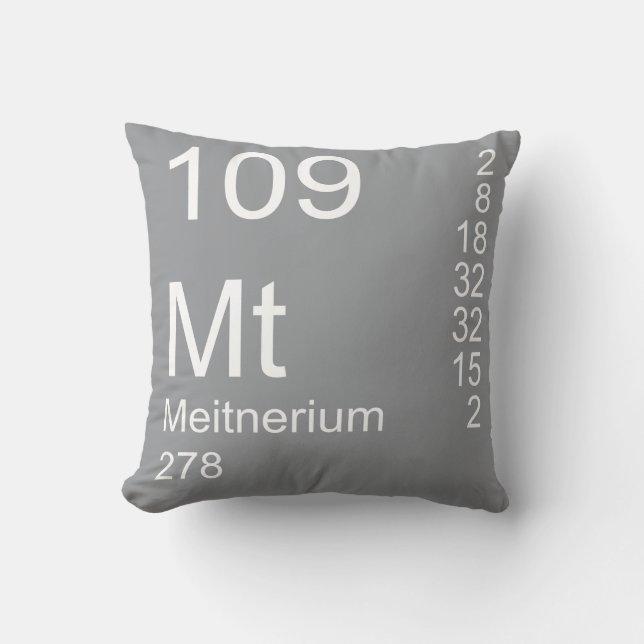 Meitnerium Throw Pillow (Front)