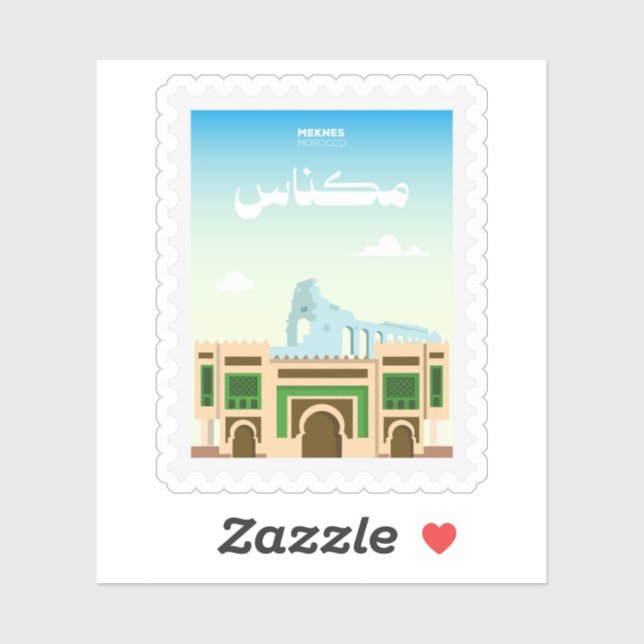 Meknes Morocco Postage Stamp Travel (Sheet)