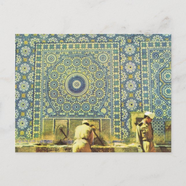 Meknes, Muslim washing place Postcard (Front)