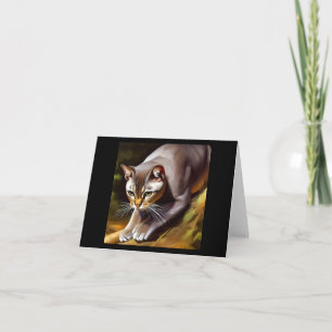 Mekong Bobtail Cat Card