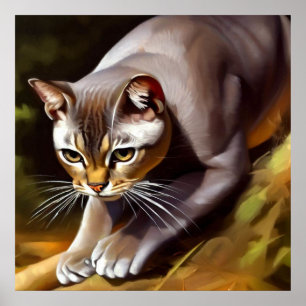 Mekong Bobtail Cat  Poster