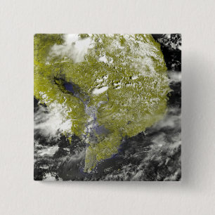 Mekong Delta and the Tonle Sap 2 Inch Square Button