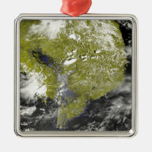 Mekong Delta and the Tonle Sap Metal Ornament