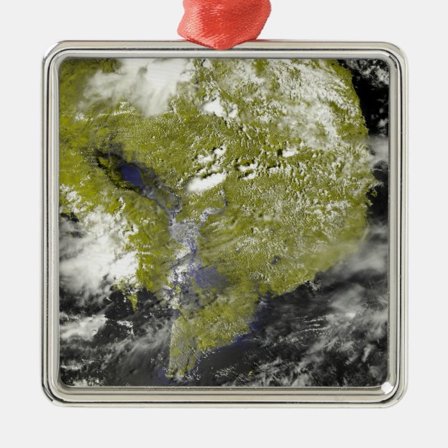 Mekong Delta and the Tonle Sap Metal Ornament (Front)