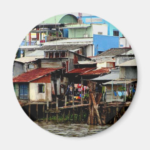 Mekong River Houses Magnet