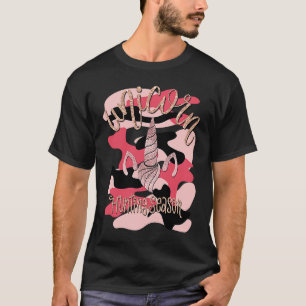 Mel F Arts Pink Camouflage Unicorn Hunting Season T-Shirt