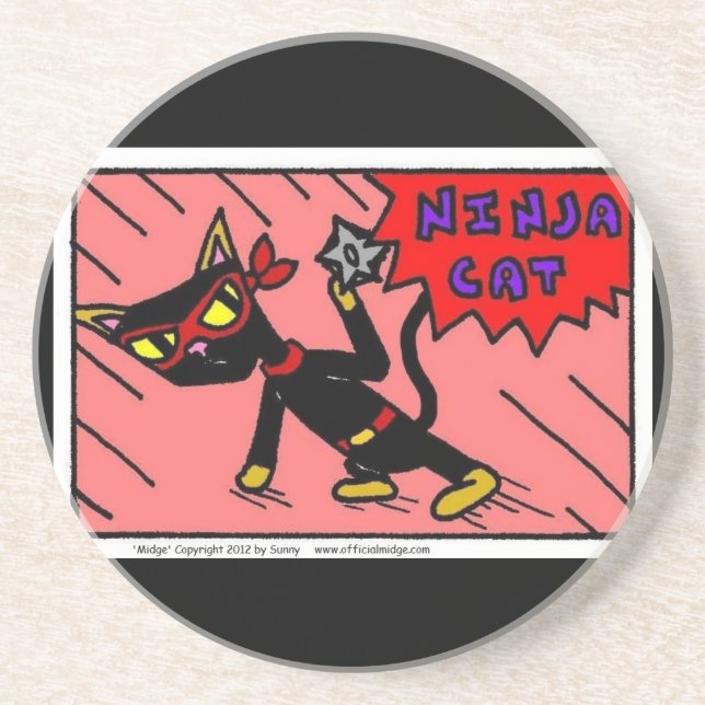 Mel NINJA CAT Coaster (Front)