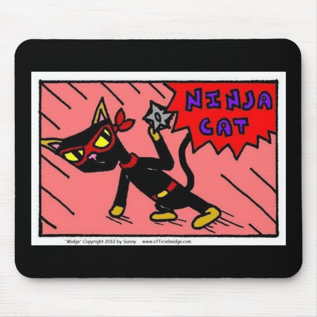 Mel NINJA CAT Tapis de souris (Devant)