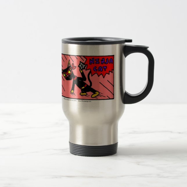 Mel NINJA CAT Travel Mug (Right)