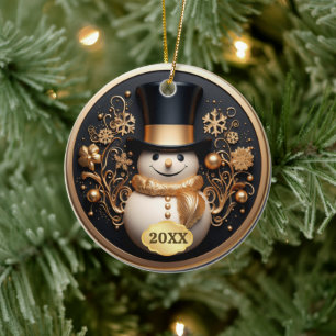 Mel ornement de Noël de bonhomme de neige
