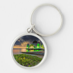 Melaka During Sunset Masjid Selat Keychain