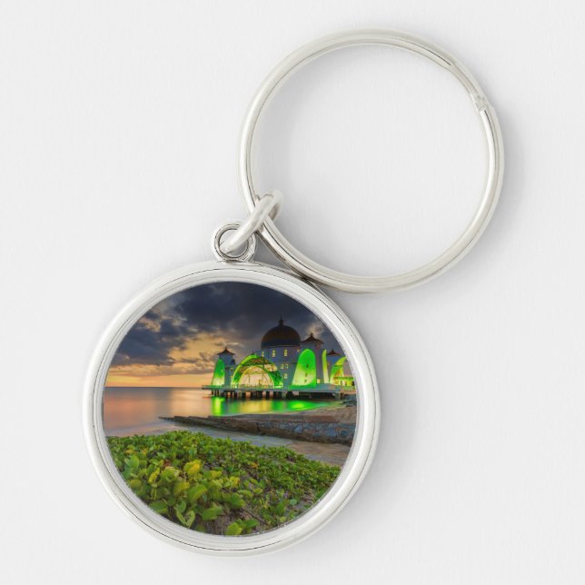 Melaka During Sunset | Masjid Selat Keychain (Front)