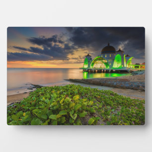 Melaka During Sunset Masjid Selat Plaque