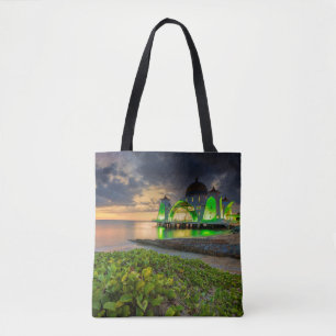 Melaka During Sunset   Masjid Selat Tote Bag
