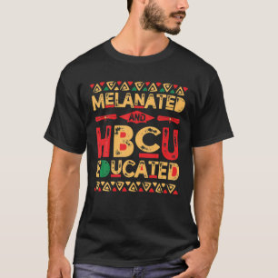 Melanated And HBCU Educated Africa Pride Black His T-Shirt