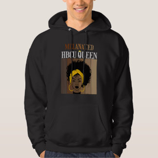 Melanated HBCU Queen Historical Black Colleges Uni Hoodie