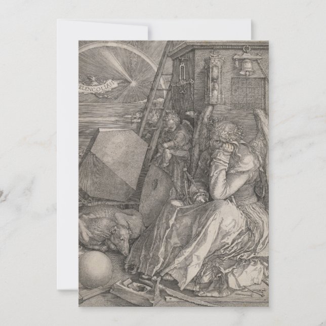 Melancholia I, Engraving by Albrecht Durer (Front)