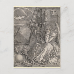 Melancholia I, Engraving by Albrecht Durer Postcard