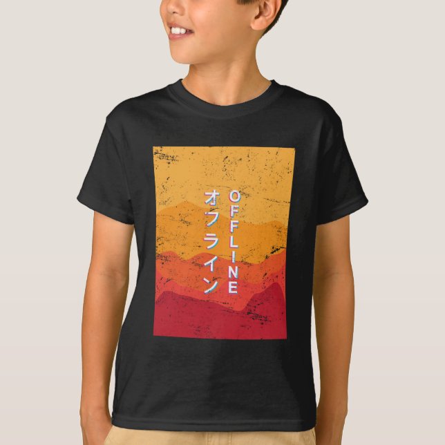 Melancholic Vaporwave Gift Offline T-Shirt (Front)