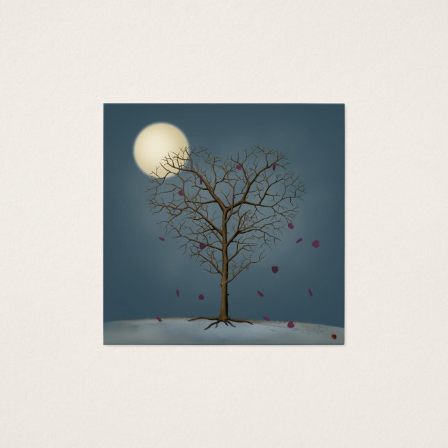 Melancholy Heart Shaped Tree Under the Full Moon (Front)