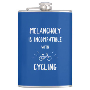Melancholy Is Incompatible With Cycling Hip Flask
